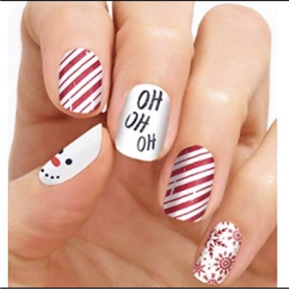 *Rare, HTF* Color Street: What a Snow Off | Christmas Holiday Winter Stripes - Picture 5 of 6